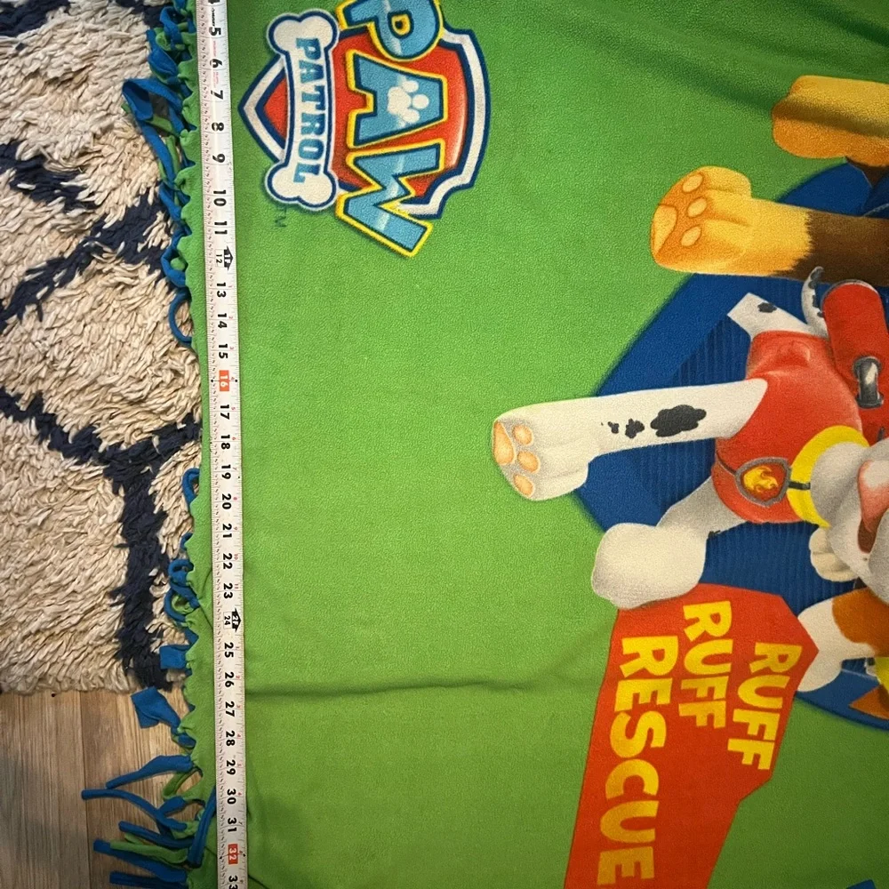 Paw Patrol Fleece Tie Blanket 48x35 Chase Marshall Rubble “Ruff Ruff Rescue” - Picture 5 of 5